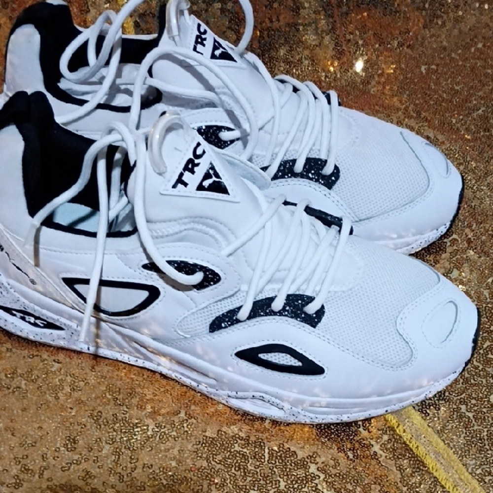 Puma TRC White and Black Men's Sneakers